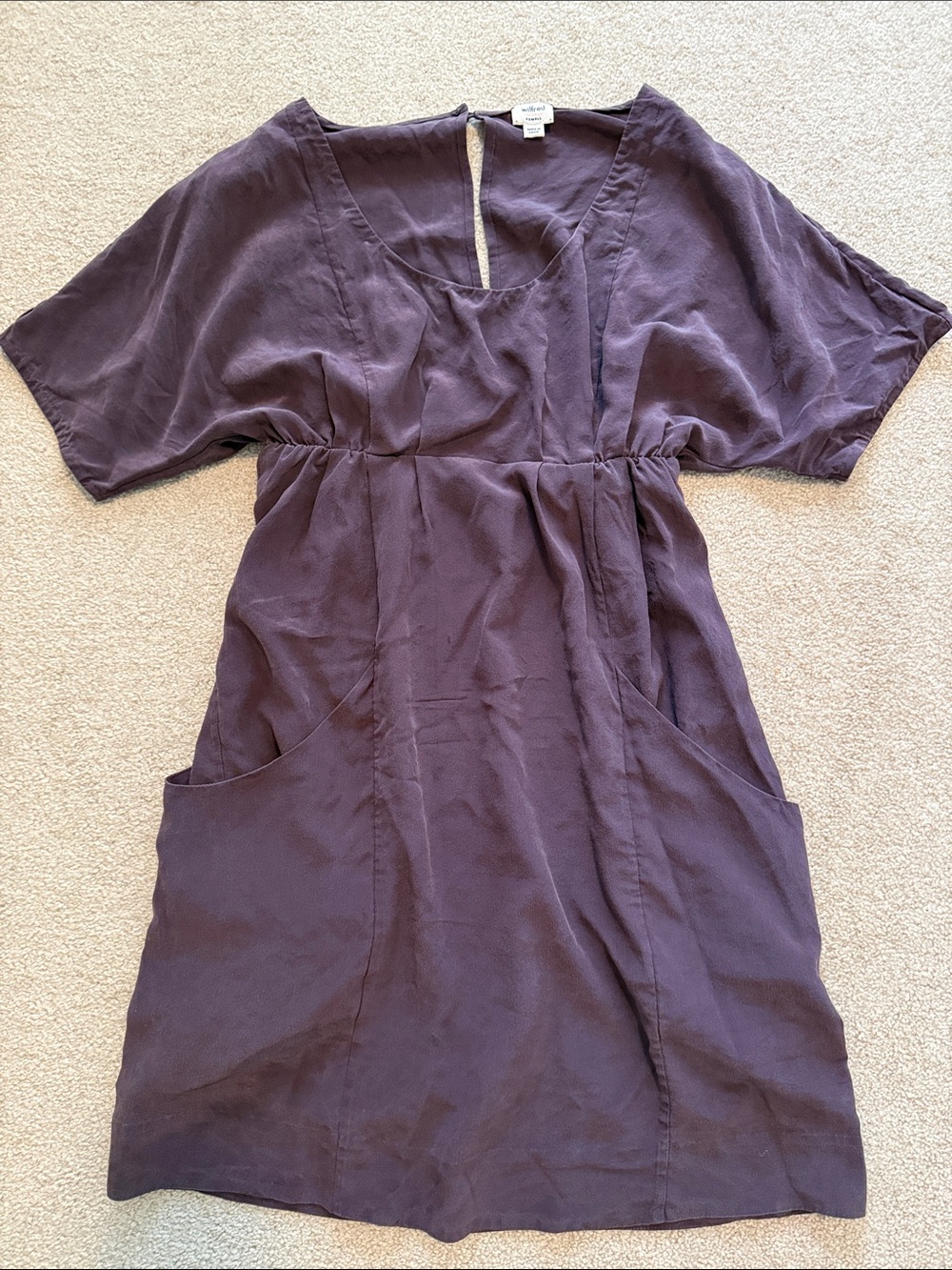 Aritzia Wilfred 100% Silk Dress
